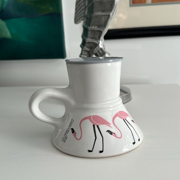 Feltman Langer Vintage Flamingos Travel Non Spill Wide Base Travel Mug w… - Picture 8 of 8